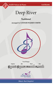 Deep River SATB choral sheet music cover Thumbnail